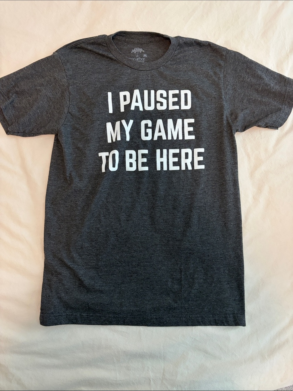 Gamer Charcoal Graphic Tee sz m